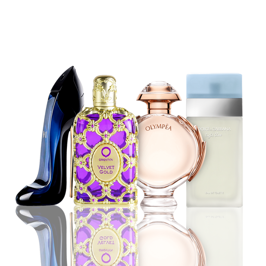 Combo 4 Parfüm - Light Blue + Orientica Velvet Gold + Good Girl + Olympea 100ML